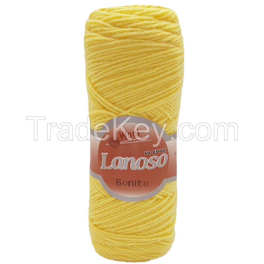 BONITO HAND KNITTING YARN 49%WOOL 51RYLIC