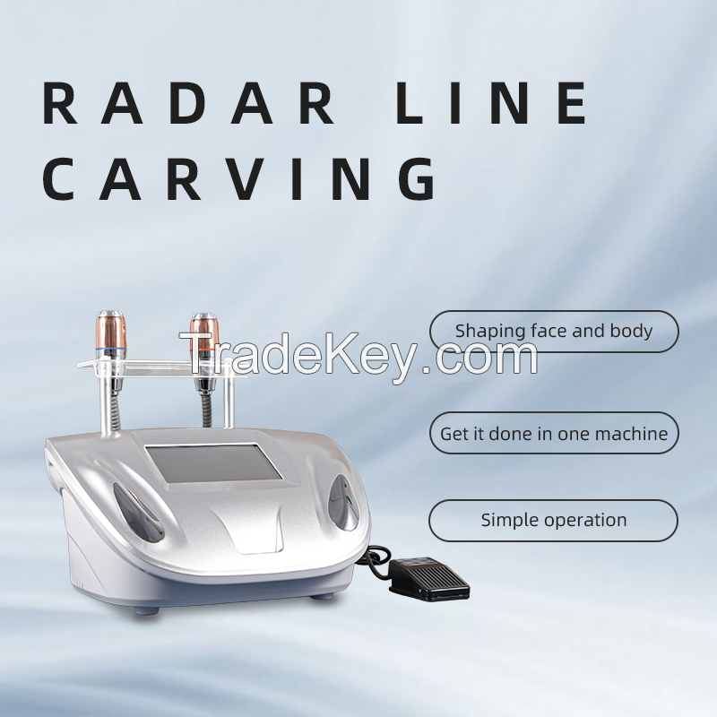  2 in 1 V-Max Radar Line Eyes Lifting Face Lifting RF Wrinkle Removal Anti-againg Beauty Equipment for Spa