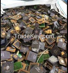 CPU Ceramic Processor Scraps - metal scrap  