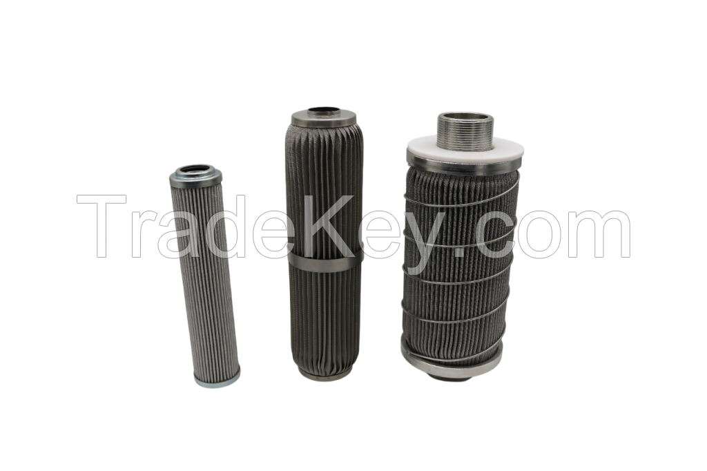 Mesh Pleated Filter Elements for Cartridge Filter System