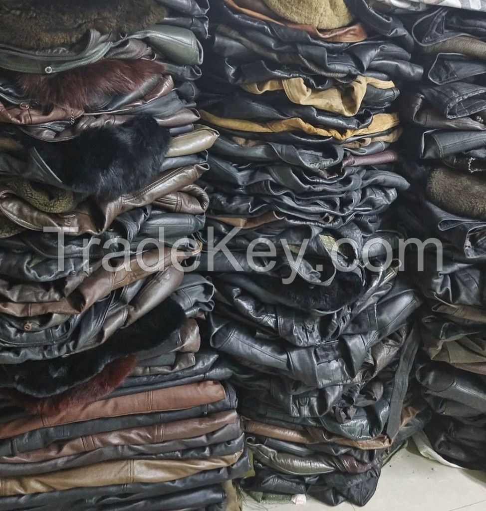 Men's old leather jackets