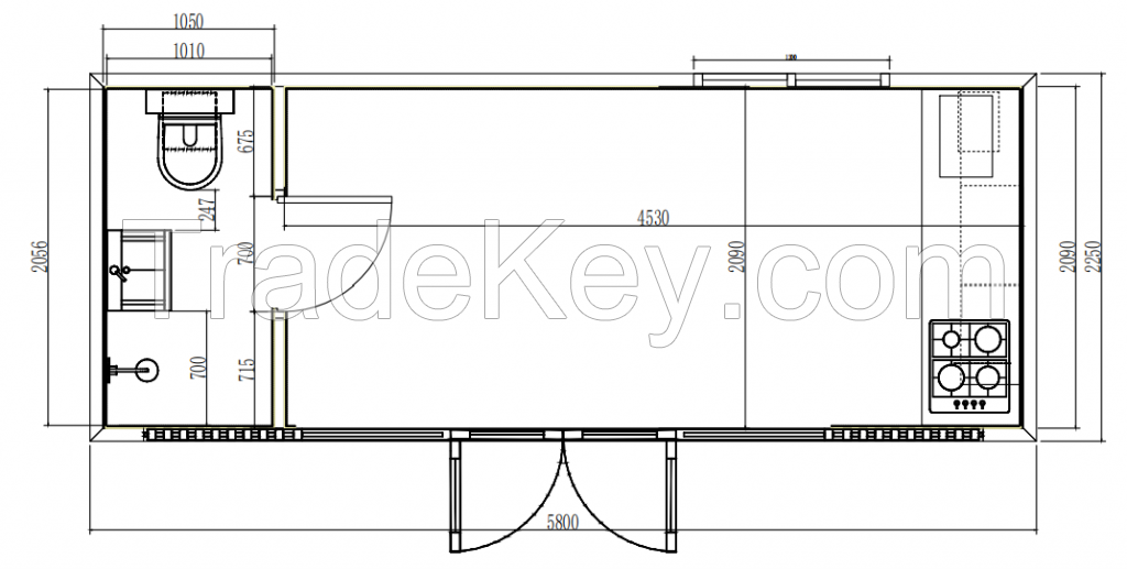 DEWAYLUX Apple Cabin Mobile House MA-01