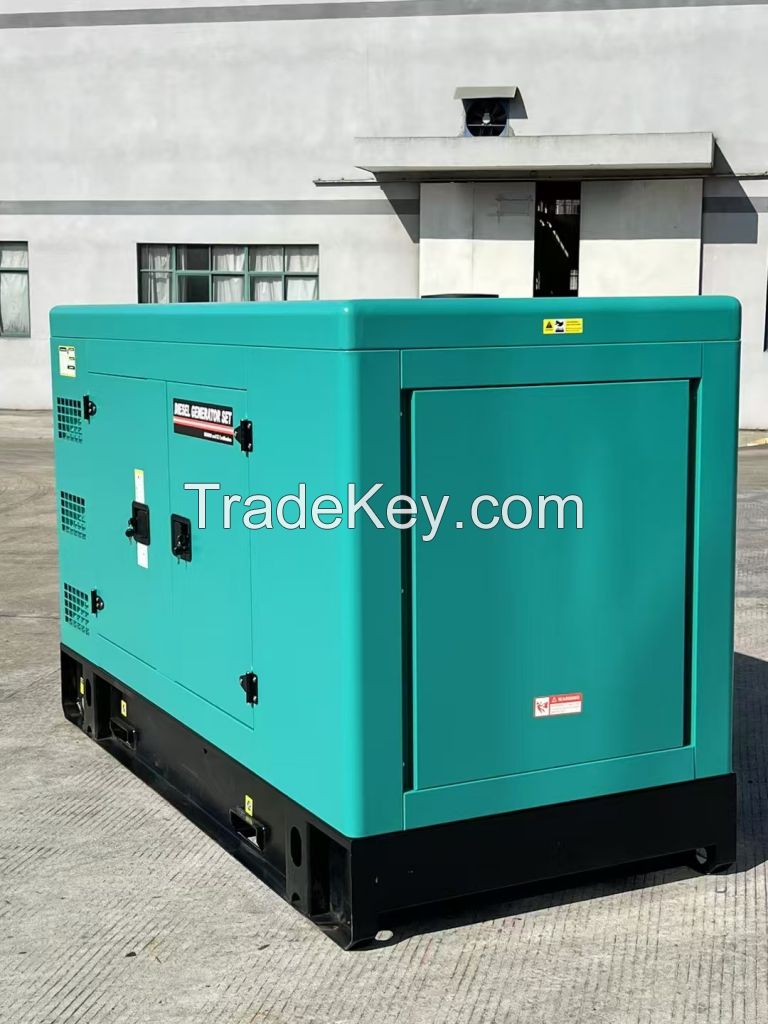 30/33kw Portable diesel genset with wheels for home industrial use high voltage diesel generators 