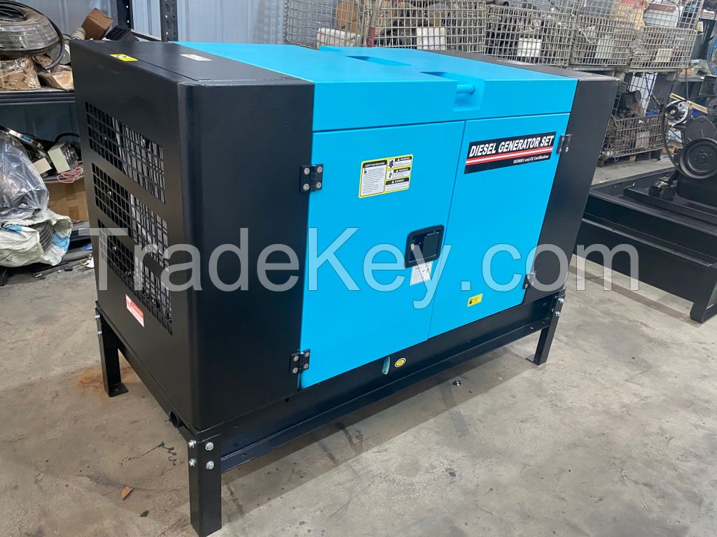 binshi power Ricardo engine 113kva standby electric power generators silent type 6 cylinders water cooled diesel genset  