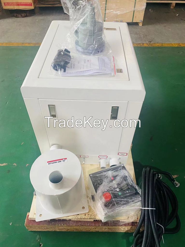 binshi power 3/4kw Marine diesel generator set with engine sea water cooled power generator for boat yacht 