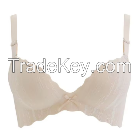 Small chest, no steel ring, comfortable and breathable bra with double breasts