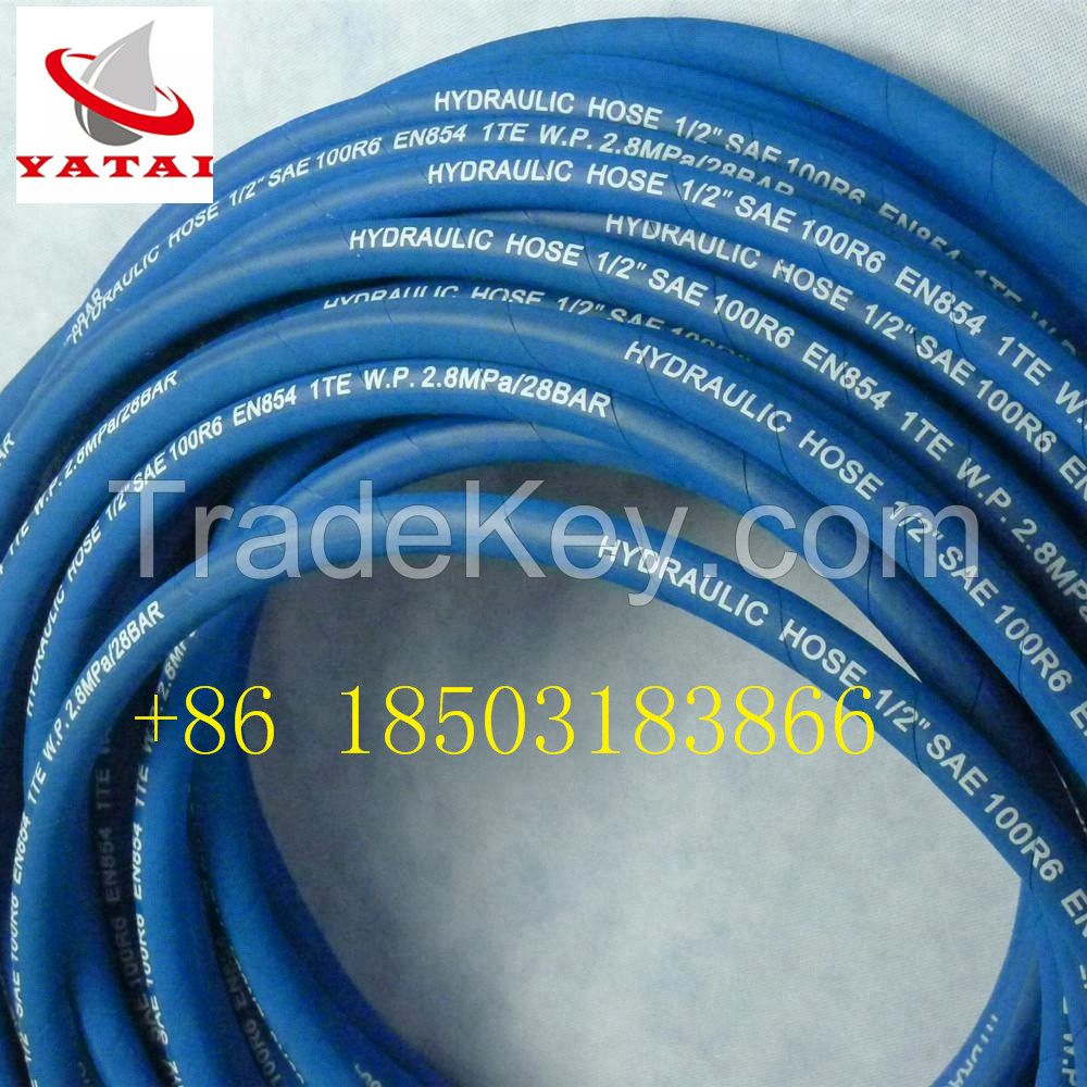 Renovl Explosion-Proof Performance Low Temperature Resistance SAE100 R2/En 853 2sn Flexible Hydraulic High Pressure Rubber Oil Hose