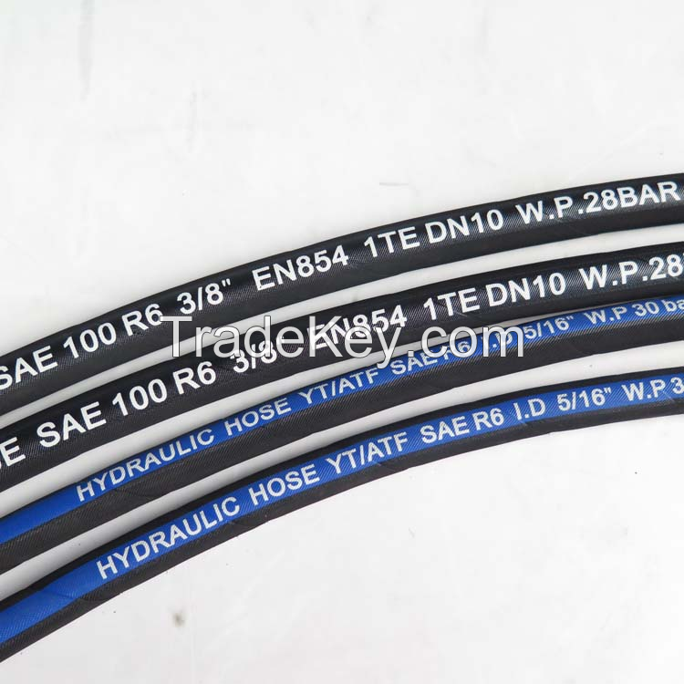 Renovl Explosion-Proof Performance Low Temperature Resistance SAE100 R2/En 853 2sn Flexible Hydraulic High Pressure Rubber Oil Hose