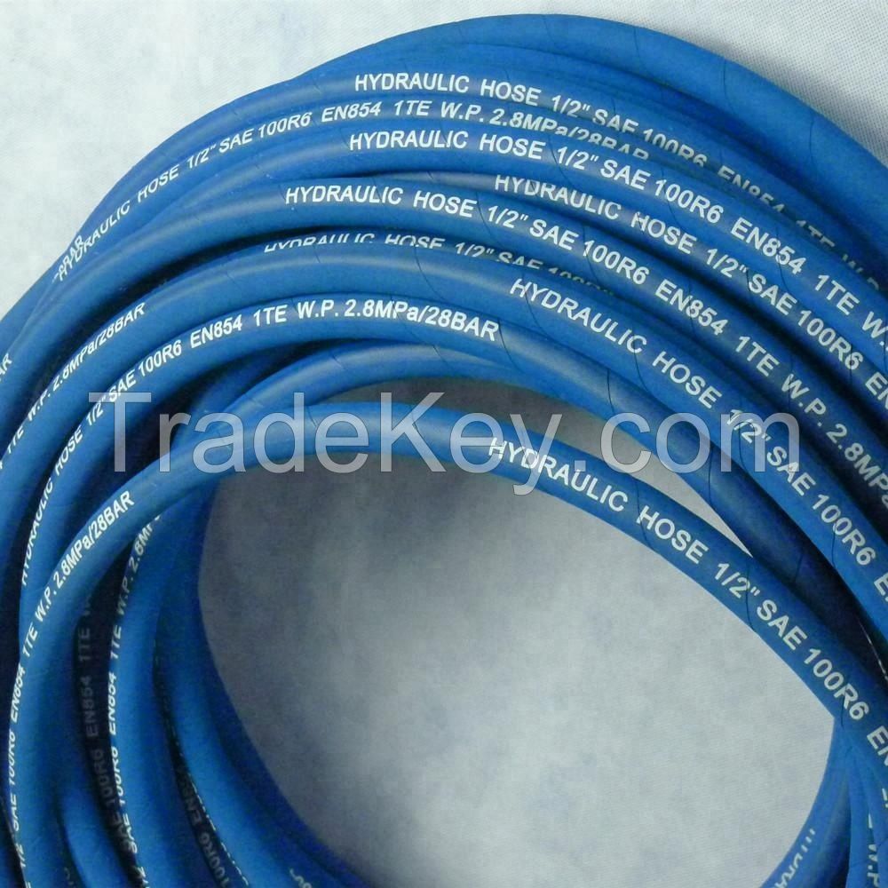 Renovl Explosion-Proof Performance Low Temperature Resistance SAE100 R2/En 853 2sn Flexible Hydraulic High Pressure Rubber Oil Hose