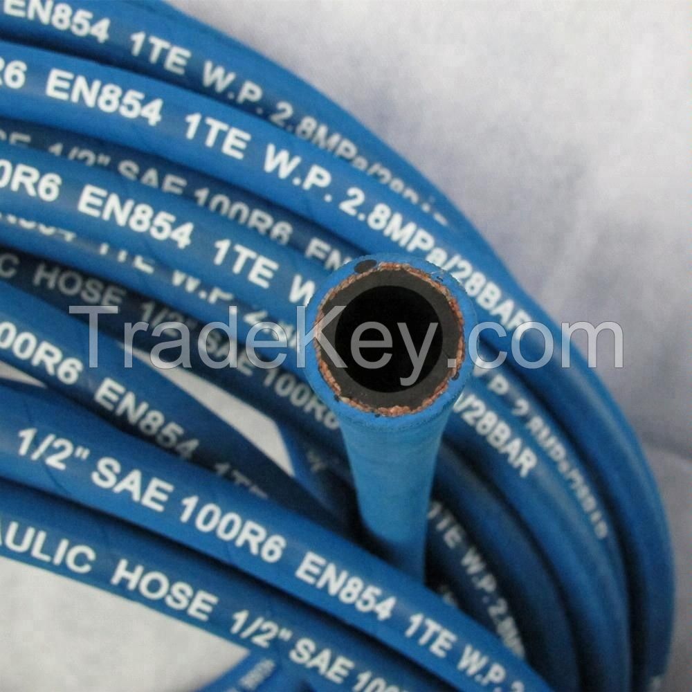 Renovl Explosion-Proof Performance Low Temperature Resistance SAE100 R2/En 853 2sn Flexible Hydraulic High Pressure Rubber Oil Hose