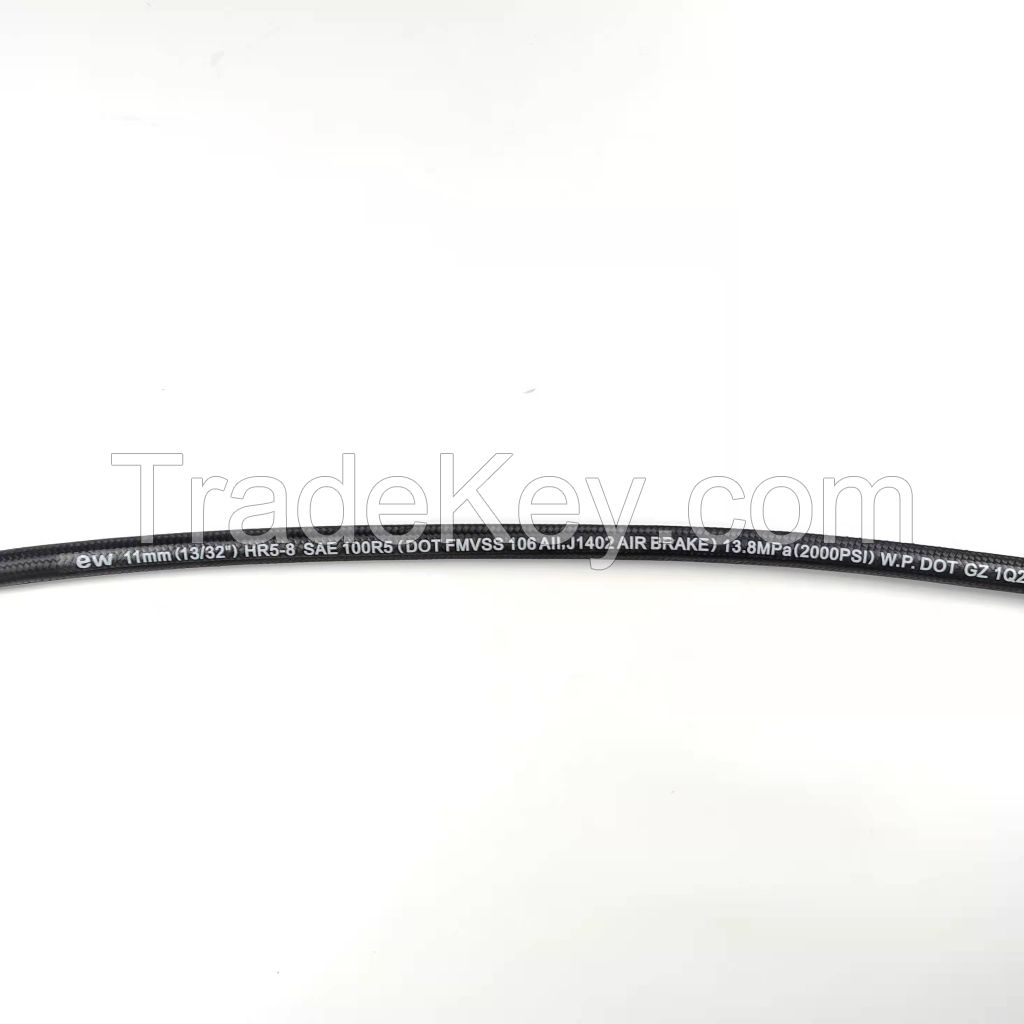 Renovl SAE 100 R5 Single Steel Wire Braided Hydraulic Rubber Oil Hose with Textile Covered