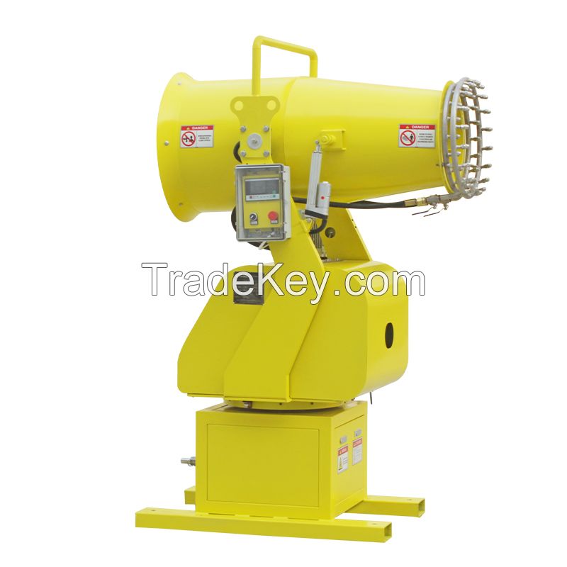 Fog Mist Cannon Machine For Dust Control And Deodorization In Demolition Of Construction Site