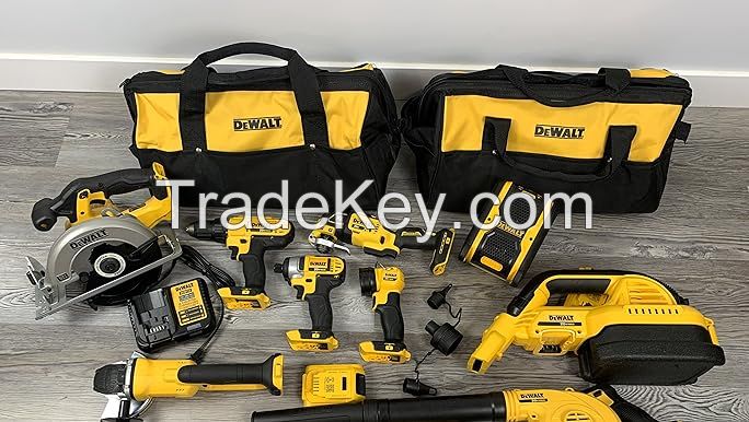 WhatsApp: +972 55-275-6923 DEWALT 20V MAX Power Tool Combo Kit, 10-Tool Cordless Power Tool Set with 2 Batt