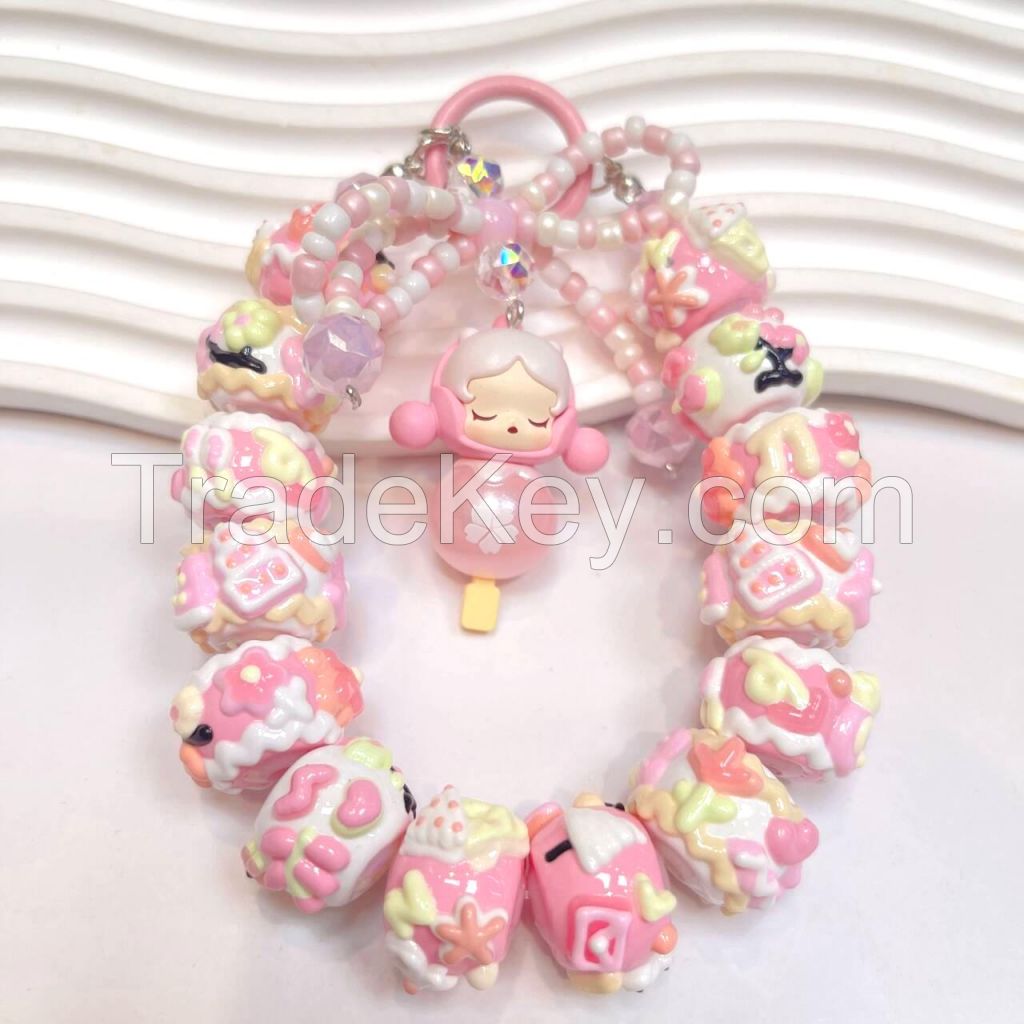 Bag Charms/Handmade Beads Keychains/Phone Straps/DIY Keychains