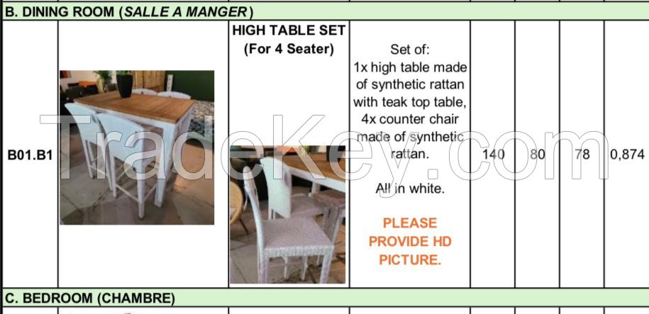 High Table Dining Sets