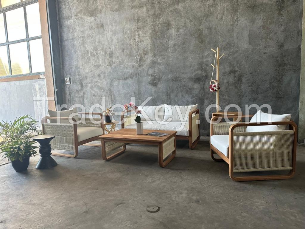 Natural Rattan Lounge Set