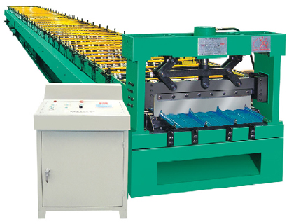 Steel sheet roof forming machine line