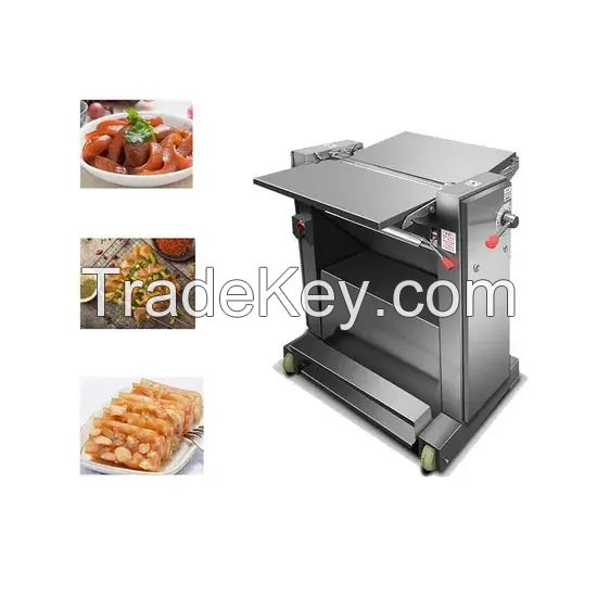 Professional Meat Slicing Equipment Meat Skin Remove Machine Food Processing