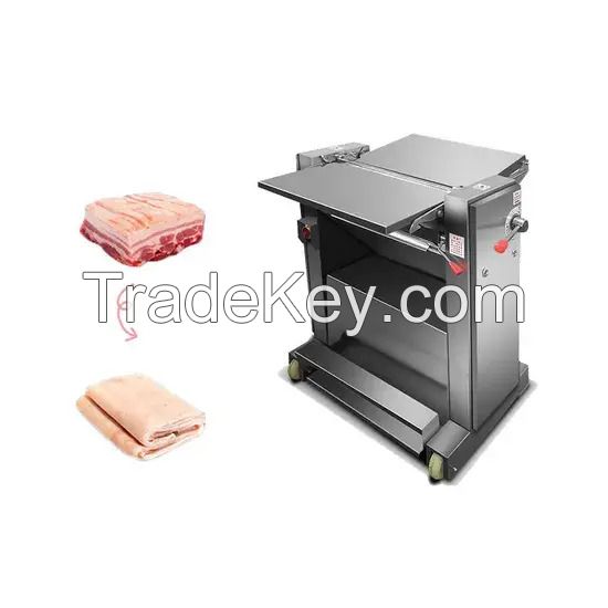 Meat Cutting Equipment High Efficiency Pork Skinning Machine for Easy Peeling