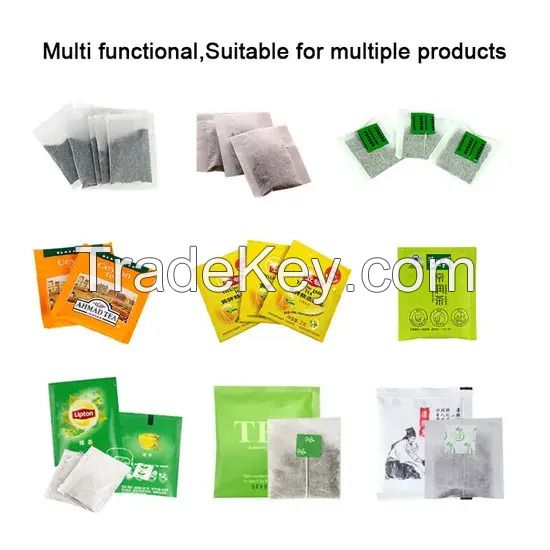 Fully Automatic Inner and Outer Bag Weighing Packing Machine Tea Leaves Packing Machine with Thread Tag