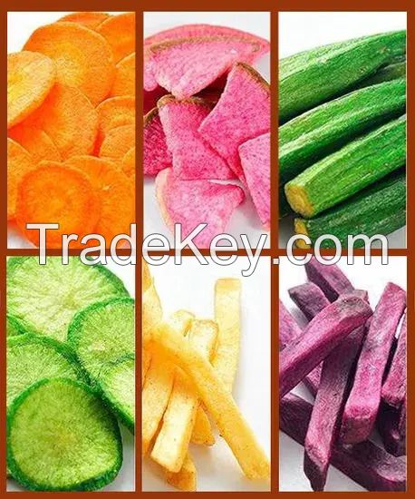 Wholesale Dried Fruit Vacuum Fried Mix Fruit and Vegetable Crisp Healthy Vegetable Snack Vf Fruit Vegetable
