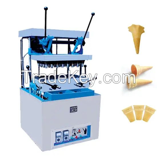 Automatic Waffle Ice Cream Cone Making Machine Waffle Cup Crispy Cone Maker