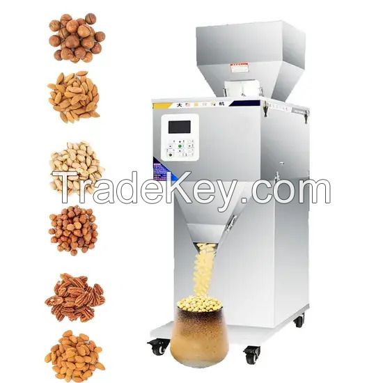 Semi Automatic Quantitative Weighing Filling Racking Machine for Particle Powder Granules Dispensing Filling Bag Machine