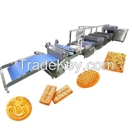 Automatic Biscuit Making Machine Biscuit Production Line Mini Cookie Maker Snack Machines