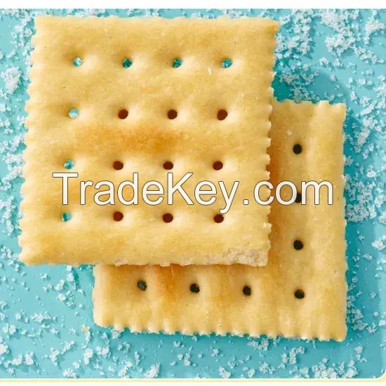 Wholesale Hot Selling Soda Biscuits Sea Salt Flavor Customized Biscuits Low Sugar Healthy Biscuits Snacks