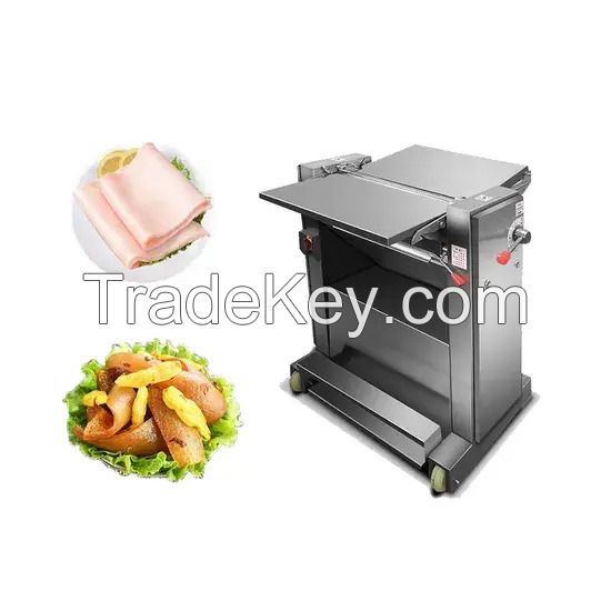 Meat Cutting Equipment High Efficiency Pork Skinning Machine for Easy Peeling