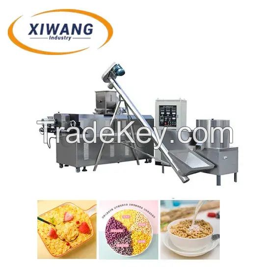 Breakfast cereal processing line corn flakes making machine