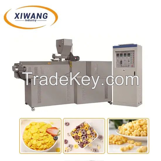 Breakfast cereal processing line corn flakes making machine