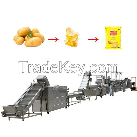 Automatic Potato Chips French Fries Production Line