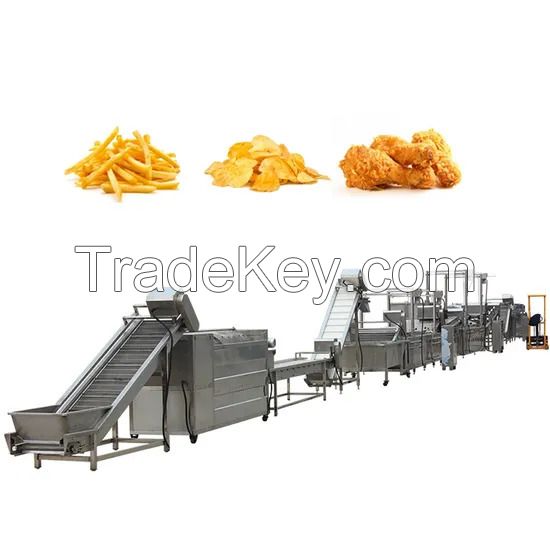 Automatic Potato Chips French Fries Production Line