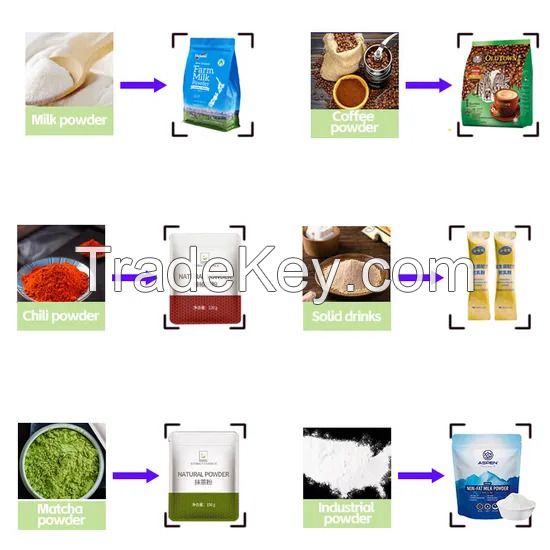 Automatic Instant Drink Powder Packing Machine Powder Sachet Packing Machine Pre-Made Zipper Pouch Sealing Machine