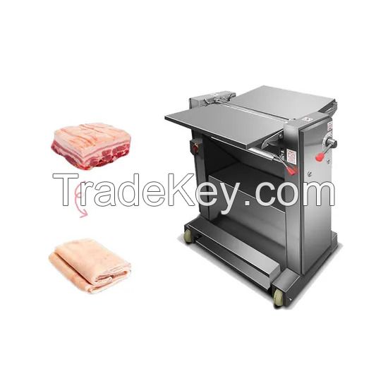 Meat Cutting Equipment High Efficiency Pork Skinning Machine for Easy Peeling