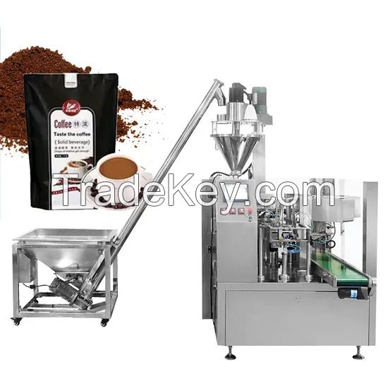 Automatic Instant Drink Powder Packing Machine Powder Sachet Packing Machine Pre-Made Zipper Pouch Sealing Machine
