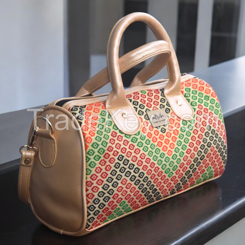 Floral Chic Mini Duffle handbag