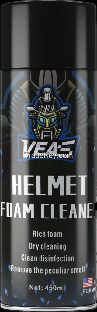 Helmet foam and helmet cleaner for bike or motorcycle