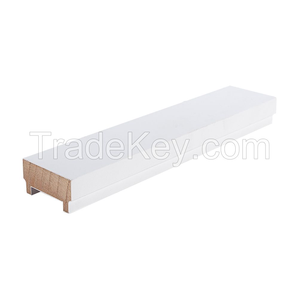 Manufacturer White priming Interior Wooden Stair Hand Rail Trim Moulding