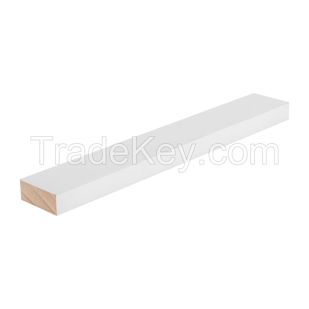 Manufacturer White priming Interior Wooden Stair Hand Rail Trim Moulding