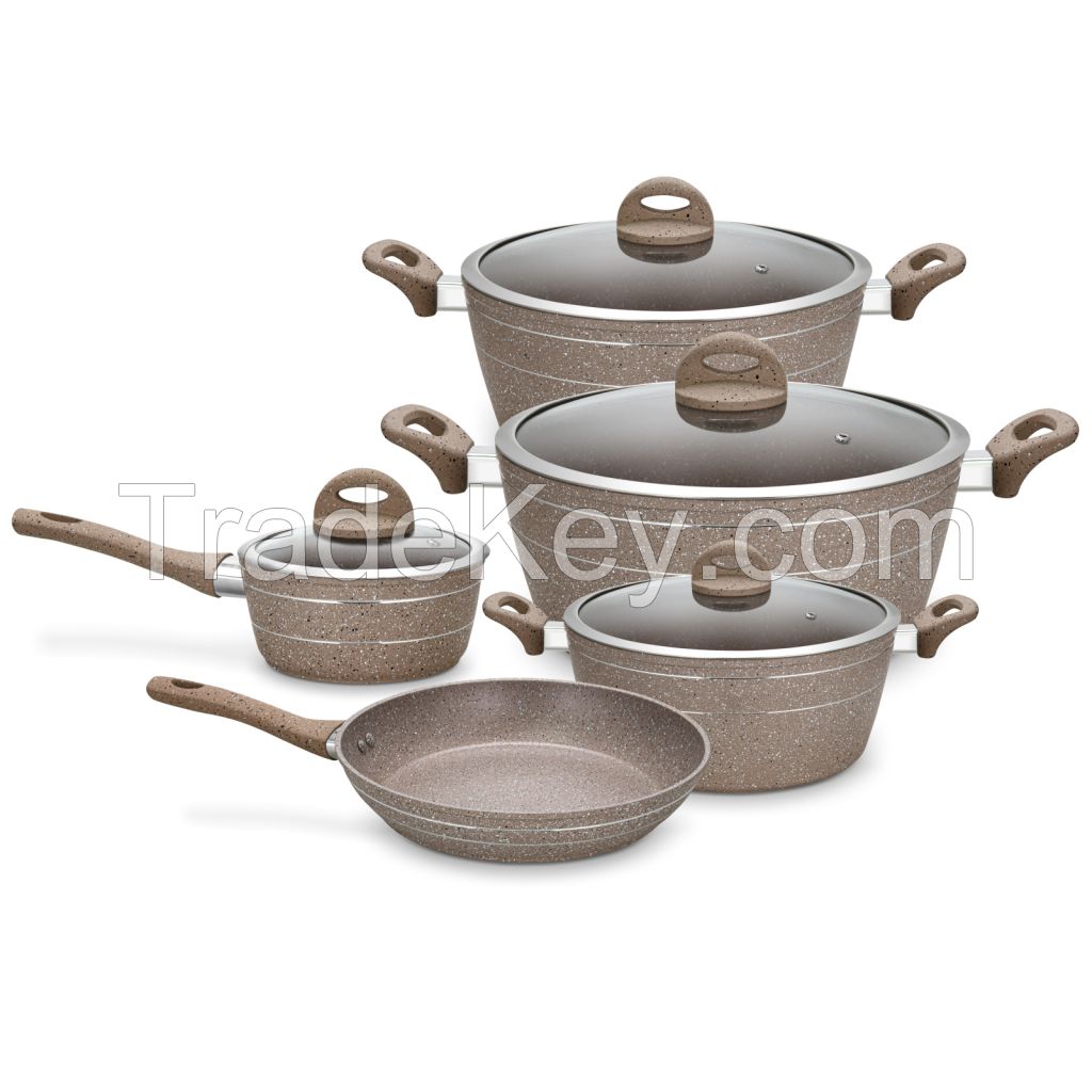 9 PC Non-stick cookware set