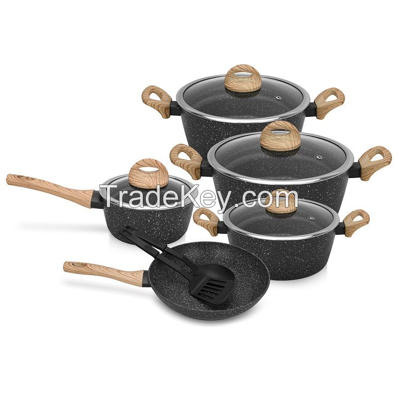 9 PC Non-stick cookware set