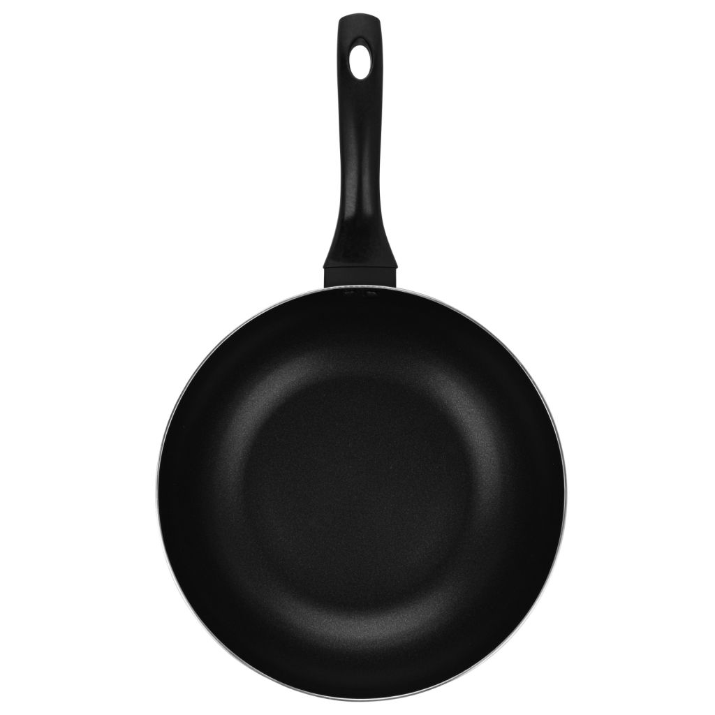 28cm Press Aluminium Non-stick Wokpan With Lid