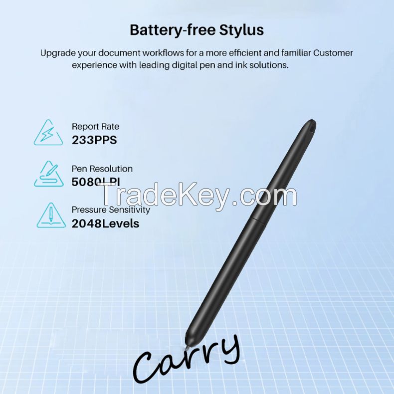 All-in-one electronic signature pad fingerprint encryption IC card reader dual camera document scanning paperless signature tablets OEM SDK Programable AES Encription signature machine