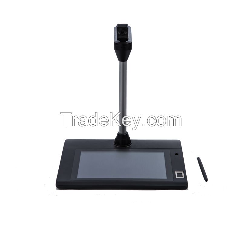 High-speed camera electronic signature tablets smart paperless office efficient electronic signature device 10.1 inch OEM signature pad with camera fingerprint