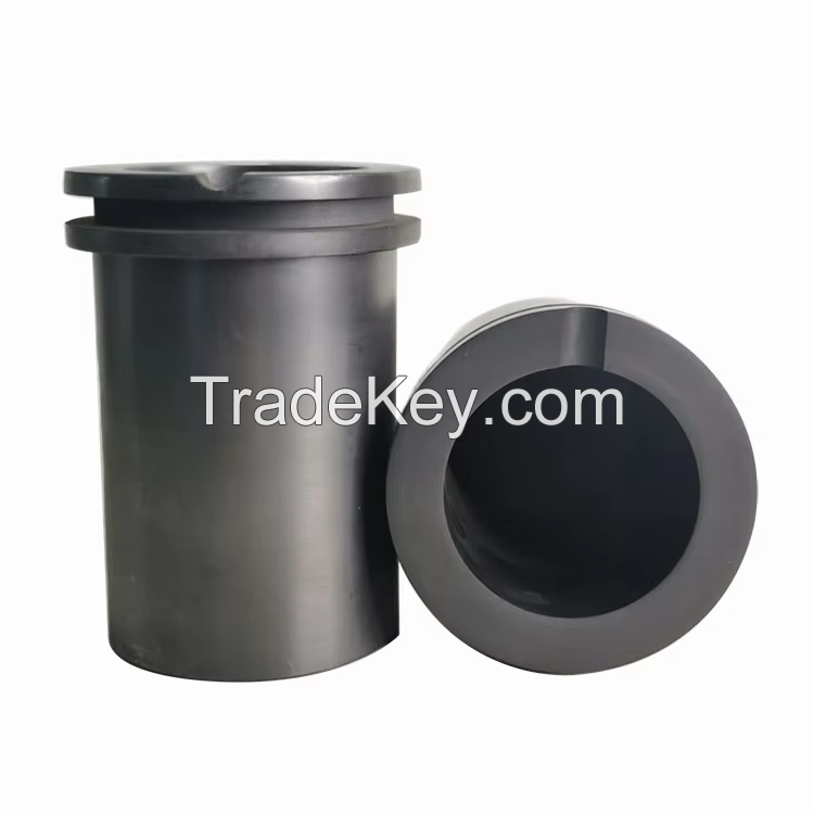 Customize small high purity graphite crucibles metal casting graphite crucible for sale