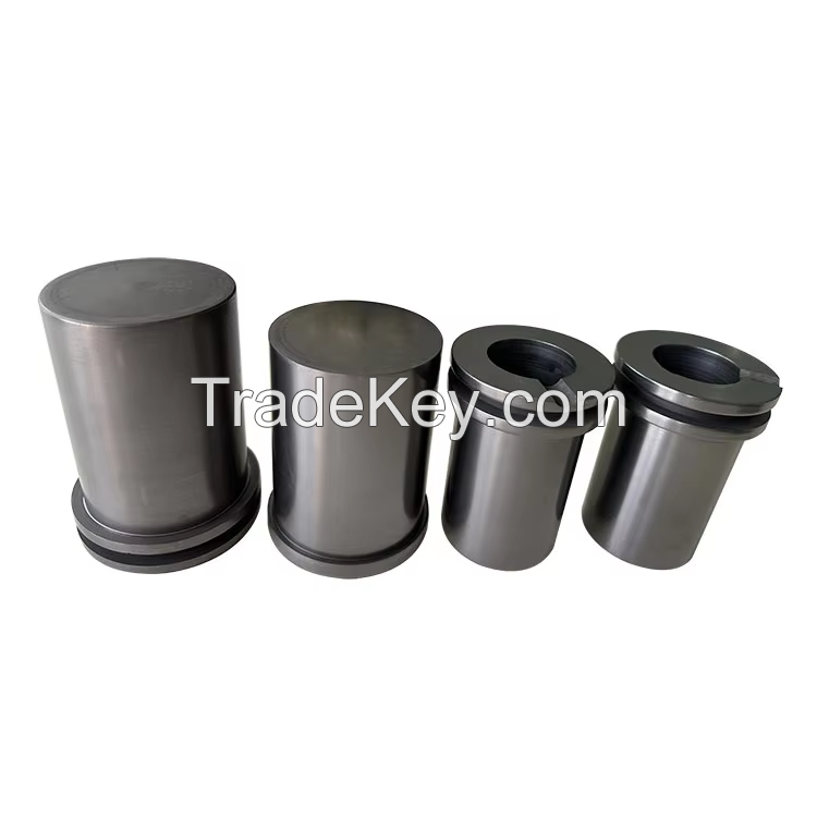 Customize small high purity graphite crucibles metal casting graphite crucible for sale