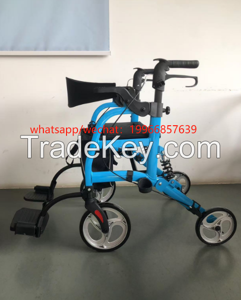 Outdoor 4 Wheels Aluminum Rollator Walker