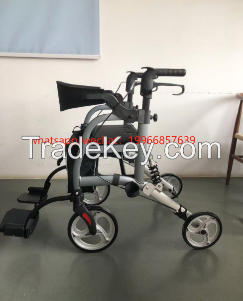 Outdoor 4 Wheels Aluminum Rollator Walker